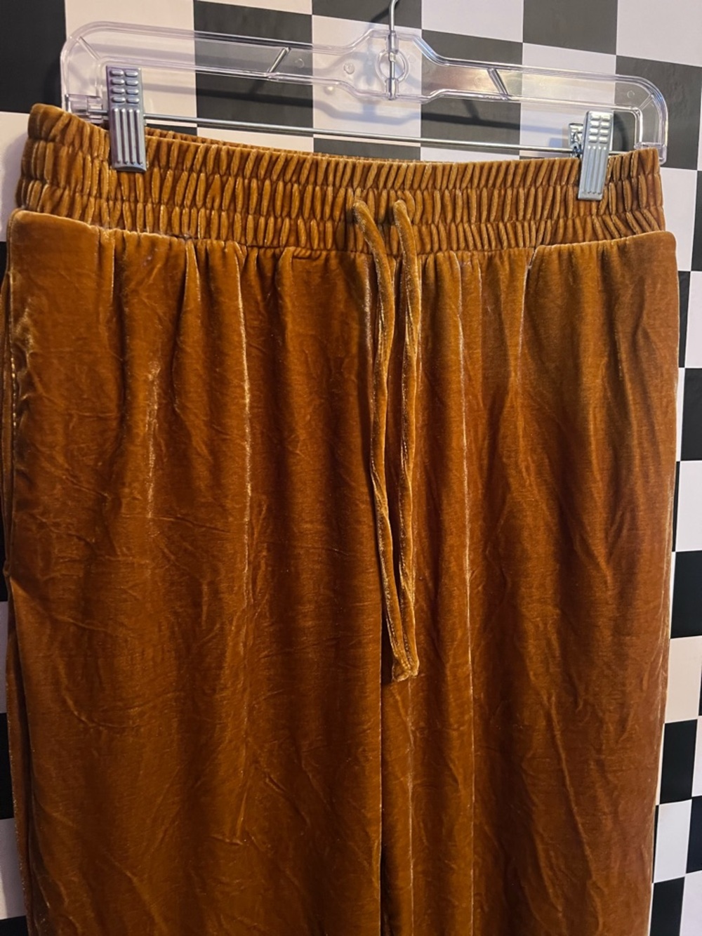 Elodie Velour Drawstring Pants - Picture 2 of 7